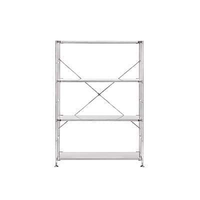 ステンレスユニットシェルフ　ステンレス棚セット　ワイド　中 幅８６×奥行４１×高さ１２０ｃｍ